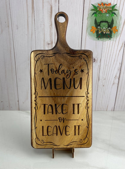Cutting Board Style Kitchen Sign, multiple styles available