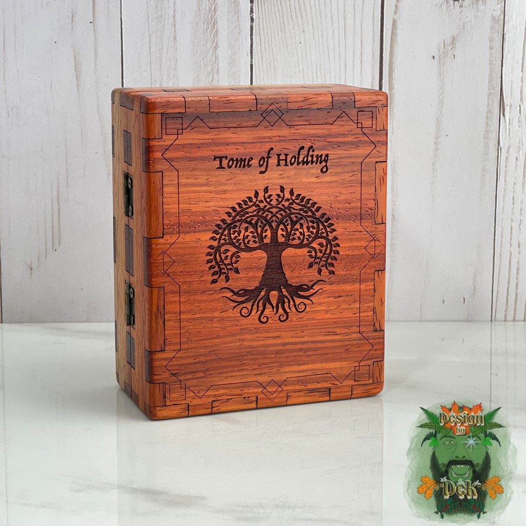 Tome of Holding Dice Box/Tray - Premium Hardwood