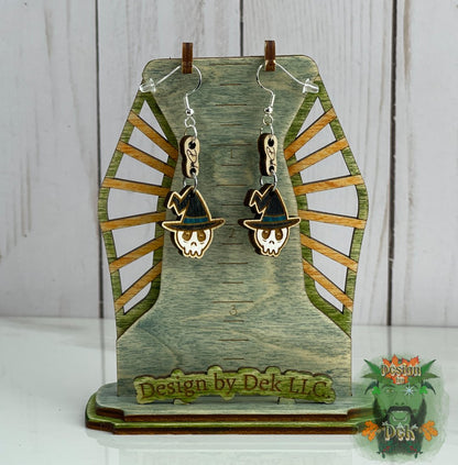 Halloween Wooden Dangle Earrings - Birch (Various Styles)