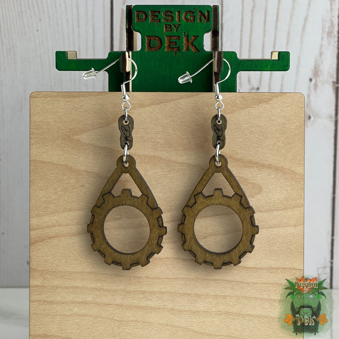 Wooden Dangle Earrings - Birch (Various Styles)