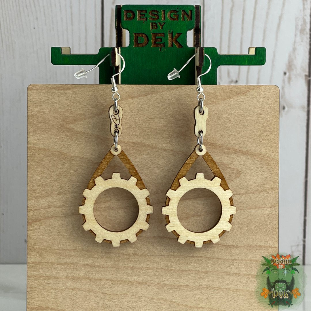 Wooden Dangle Earrings - Birch (Various Styles)