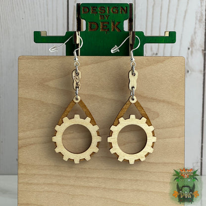 Wooden Dangle Earrings - Birch (Various Styles)