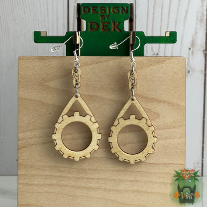 Wooden Dangle Earrings - Birch (Various Styles)