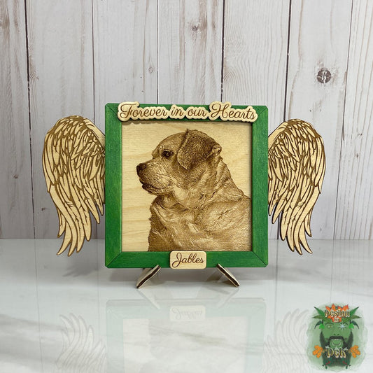 Laser-Engraved Photo on Birch (Memorial)