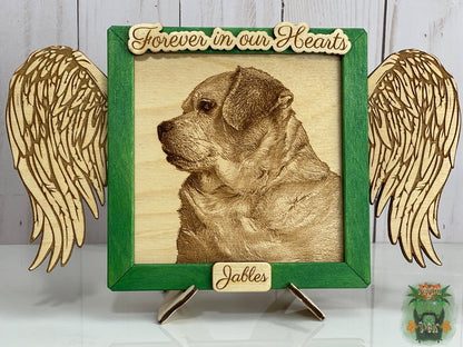 Laser-Engraved Photo on Birch (Memorial)