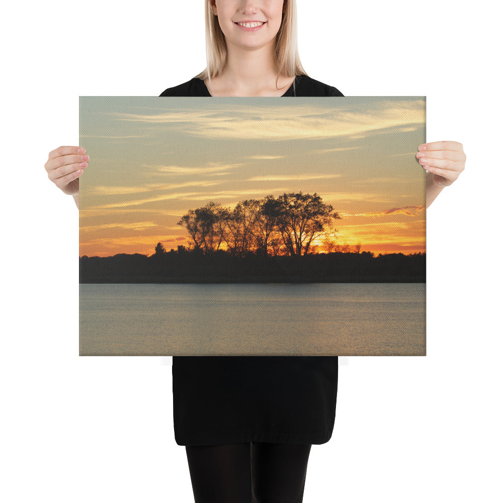 "Sunrise at Guilford's Jacob's Beach" (Canvas Print)