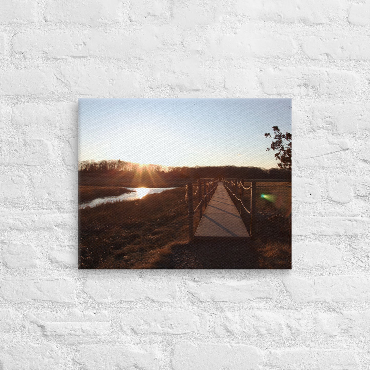 "Path Thru Branford's Trolley Trail" (Canvas Print)