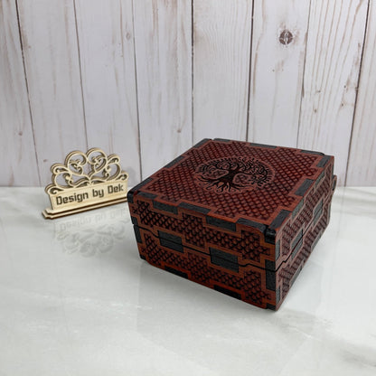 Dragonscale Dice Box - Premium Hardwood