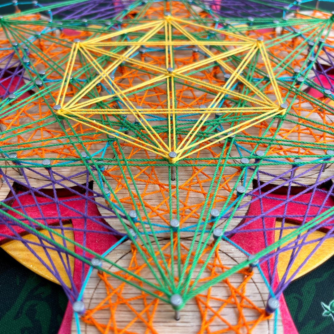 String Art - "Metatron's Cube"