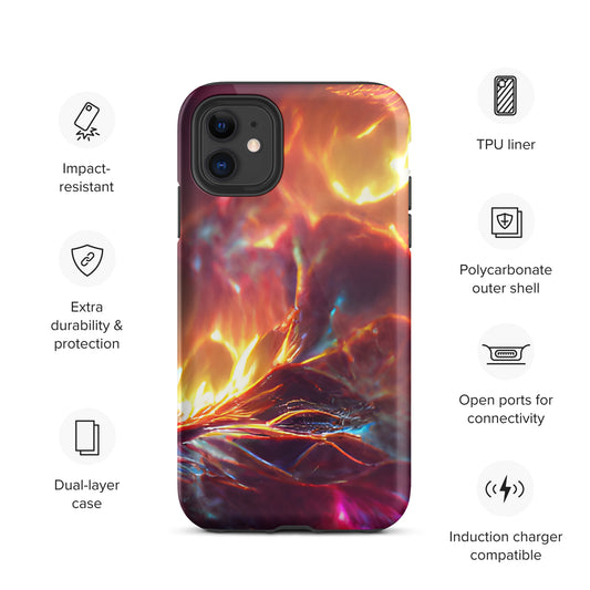 Tough iPhone case - "Fire Nebula"