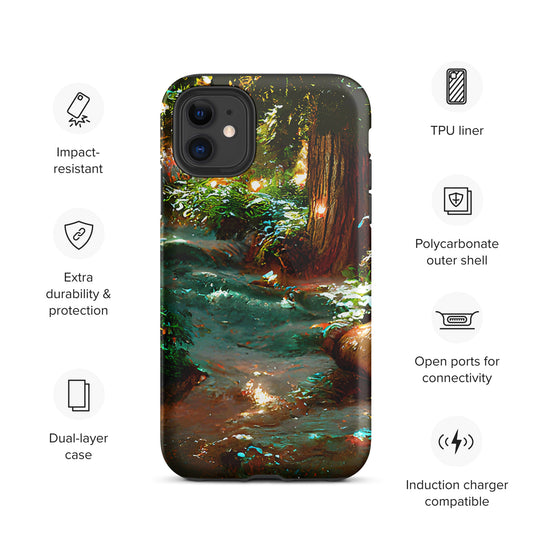 Tough iPhone case - "Enchanted Forest"